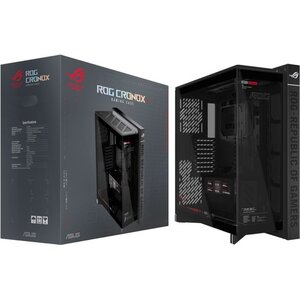 ASUS ROG Cronox GR801 Computer Case - EATX Full Tower - 9.2-inch LCD Screen - 400mm GPU Support - Dual 360mm Radiator Supp