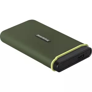 Transcend Esd380c 4 TB Portable Solid State Drive - External - Military Green - Notebook, Smartphone, Desktop PC, Gaming C