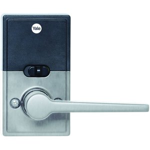 Yale LibiDigital Lever Keyed Satin Nickel