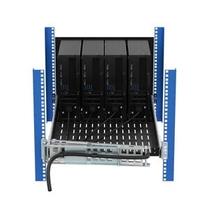 4-Unit Dell Pro Max Micro Face Plate/Bracket Set for Modular Shelf