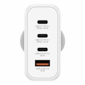 VERBATIM GAN CHARGER 4 PORT 140W