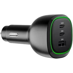 ALOGIC Rapid Power 165W Car Charger 2 X USB-C 1 X USB-A Port with 240W Charging Cable 1m