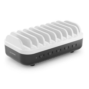Powerfin 10 Port USB-C Desktop Charging Station - 100W