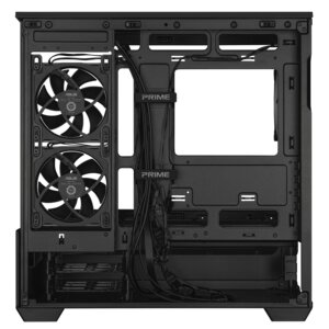 ASUS Prime AP202 MicroATX Case with Tempered Glass, ARGB (Black)