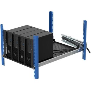 4-Unit Dell Pro Max Micro Face Plate/Bracket Set for Modular Shelf