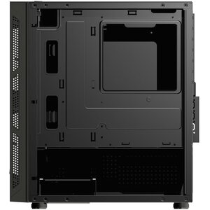 FSP CST220S M-ATX SILENT OFFICE CASE BLACK, USB3.0 X2. TYPE-C X1, PRE-INSTALLED 120MM FAN X 3, SUPPORT 260MM LENGTH VGA AN