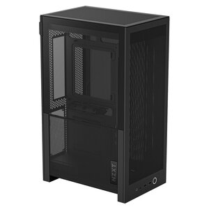 NZXT H2 Flow 2026 mini-ITX Case with PCIe 5.0 Riser Cable - All Black Color