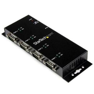 StarTech.com Serial Hub - Wall Mountable - 1 - TAA Compliant - USB - PC, Mac, Linux - 4 x Number of Serial Ports External 