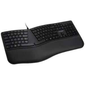 PRO FIT ERGONOMIC WIRED KEYBOARD - BLACK