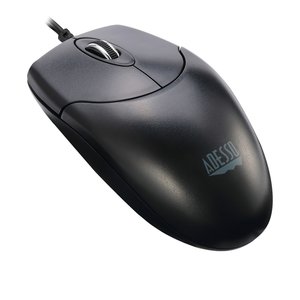 Adesso iMouse M6-TAA Full-size Mouse - USB Type C - Optical - 3 Button(s) - Black - TAA Compliant - Cable - 1000 dpi - Scr