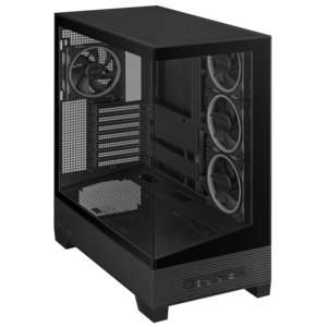 ASUS A31 PLUS Case - Mid Tower - ARGB - ATX, Micro-ATX, Mini-ITX, BTF - Black