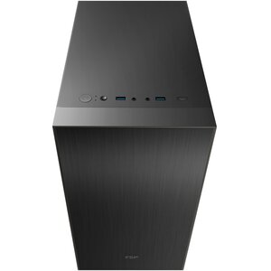 FSP CST220S M-ATX SILENT OFFICE CASE BLACK, USB3.0 X2. TYPE-C X1, PRE-INSTALLED 120MM FAN X 3, SUPPORT 260MM LENGTH VGA AN