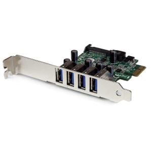StarTech.com USB Adapter - PCI Express x1 - 5 GB/s - Plug-in Card - Green - TAA Compliant - UASP Support - 4 Total USB Por
