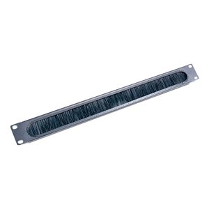 Horizontal Cable Organizer 1U w/brush strip