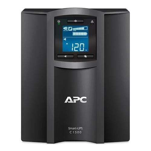 APC Smart-UPS C, Line Interactive, 1500VA, Tower, 230V, 8x IEC C13 outlets, SmartConnect port, USB and Serial communicatio