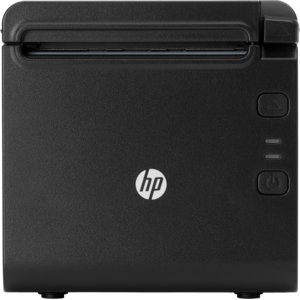 HP Desktop Direct Thermal Printer - Monochrome - Receipt Print - USB - Serial - With Cutter - Black - 9.84 in/s (250 mm/s)