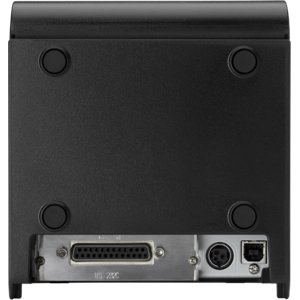 HP Desktop Direct Thermal Printer - Monochrome - Receipt Print - USB - Serial - With Cutter - Black - 9.84 in/s (250 mm/s)