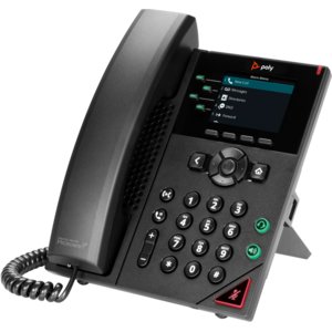 Poly VVX 250 IP Phone - Corded - Corded - Desktop, Wall Mountable - Black - VoIP - 2 x Network (RJ-45) - PoE Ports