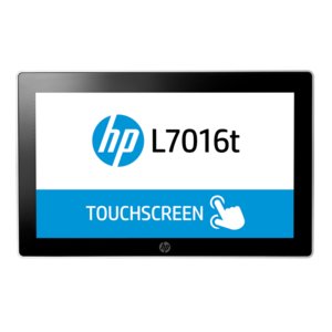 HP L7016t LCD Touchscreen Monitor - 16:9 - 8 ms - 15.6" Viewable - Projected Capacitive - 1366 x 768 - WXGA - Black - 3 Year