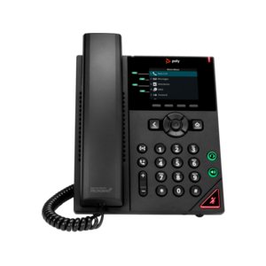 Poly VVX 250 IP Phone - Corded - Corded - Desktop, Wall Mountable - Black - VoIP - 2 x Network (RJ-45) - PoE Ports
