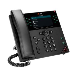 Poly VVX 450 IP Phone - Corded - Corded - Wall Mountable, Desktop - Black - VoIP - 4.3"" - 2 x Network (RJ-45) - PoE Ports