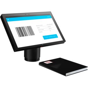 HP Engage One Pro Bar Code Scanner - 9.60" (243.84 mm) Scan Distance - 1D, 2D - CMOS - USB - Black - IP54