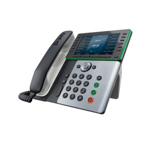 Poly Edge E550 IP Phone - Corded - Corded - NFC, Wi-Fi, Bluetooth - Desktop - VoIP - IEEE 802.11a/b/g/n - 2 x Network (RJ-
