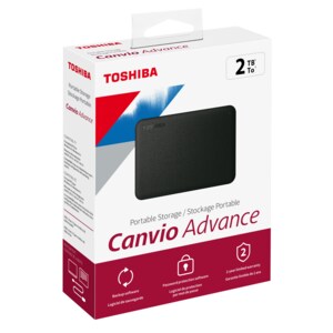 Toshiba Canvio Advance tragbare Festplatte 2TB Schwarz (Gen 1)