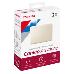 Toshiba Canvio Advance tragbare Festplatte - 2TB Hellbeige (Gen 1)