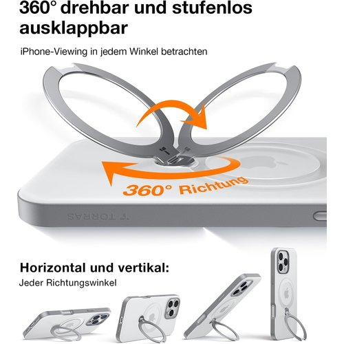 TORRAS 360° drehbare Magnethalterung, Titanium Grau