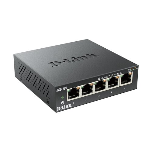 DGS-105/E - 5-Port Layer2  Gigabit Switch

dlink|green, 5x 10/100Mbit/s TP (RJ-45) Port, Automatische Geschwindigkeits- un