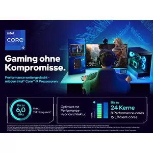 Intel Core i9 (14. Gen.) i9-14900K Tetracosa-Core (24 Core) 3,20 GHz Prozessor - Retail Paket - 32 MB L2 Cache - 64-Bit-Ve