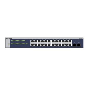 GS724T, 24 Port Gigabit Smart Switch, 2x combo Kupfer/ SFP Ports, Insight Remote/Cloud Management