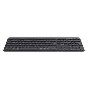 Trust Vaiya Tastatur - Full-size - Kabel/Kabellos Konnektivität - USB 3.0 Typ C Schnittstelle - Deutsch - Schwarz - Schere