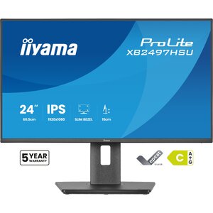 iiyama ProLite XB2497HSU-B1 Computerbildschirm 60,5 cm (23.8") 1920 x 1080 Pixel Full HD Schwarz:
60,5 cm (23.8") IPS
Full