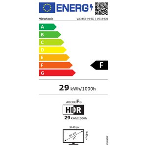 ViewSonic Value VA3456-MHDJ 34 Zoll Class UWQHD LED-Monitor - 21:9 Format - Schwarz - 86,6 cm (34,1 Zoll) Viewable - IPS-T