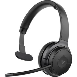 V7 H605M Kabellos Auf den Ohren, Kopfbügel Mono Headset - Schwarz, Grau - Microsoft-Teams-Zertifizierung - Monaural - Ohra
