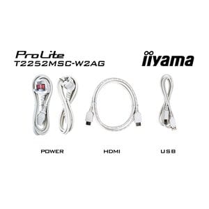iiyama ProLite 21,5" (54.6 cm) DeepContrast-PCAP+-Touchscreen-Monitor mit 10-Punkt-Touchscreen, IPS-Panel-Technologie, ran