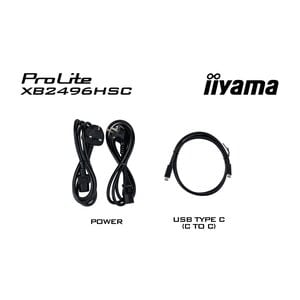 iiyama ProLite XB2496HSC-B1. Bildschirmdiagonale: 61 cm (24"), Display-Auflösung: 1920 x 1080 Pixel, HD-Typ: Full HD, Bild