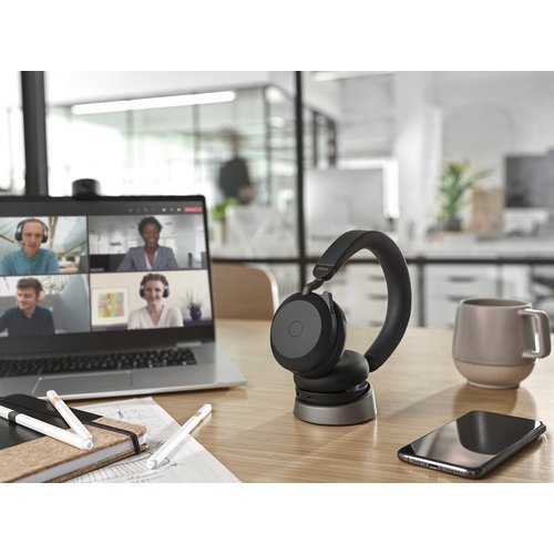 Jabra Evolve2 75 Link380c MS Stereo Stand Black
Lieferumfang: Evolve2 75 headset Black MS, Link 380 BT adapter USB-C MS, E