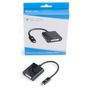 V7 V7UCDVI-BLK-1E Videoadapter - 1920 x 1080 Supported - Schwarz