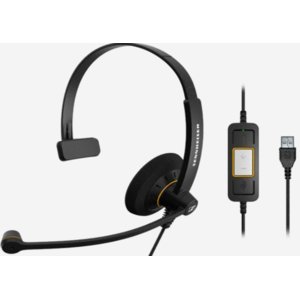 EPOS | SENNHEISER IMPACT SC 30 Kabel Auf den Ohren Mono Headset - Schwarz - Monaural - 60 Hz bis 16 kHz Frequenzgang - 210