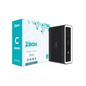 Zotac ZBOX nano ZBOX-CI669NANO Barebone-System - Mini-PC - Core i7 13. Gen. i7-1355U 1,70 GHz Deca-Core - Intel Chip - 64 