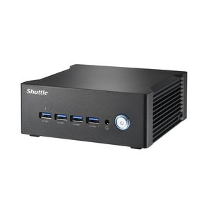 Shuttle Nano PC NA10H7, AMD Ryzen™ 7-8845HS APU, Radeon780M , 2xHDMI, 2xUSB-C 4.0(DP), 2x2.5Gbit LAN, inkl. VESA 24/7 Daue