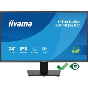 iiyama ProLite 24" (60.5 cm) IPS-Full-HD-Panel mit 4-seitigem Slim-Bezel und Energieeffizienzklasse B:
61 cm (24") LED IPS