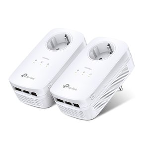 TP-Link TL-PA8030P KIT Powerline Netzwerkadapter - 2 - 3 x Netzwerk (RJ-45) - 1200 Mbit/s Stromleitung - 300 m Reichweite 