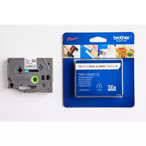 Brother TZ-231S 1PK ID-Etikett - - DurchmesserKlebefilm - Weiß - 1 / Pack
