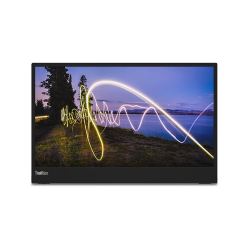 Lenovo ThinkVision M15 39,6 cm (15.6 Zoll) Full HD WLED - 16:9 Format – Schwarz -  1920 x 1080 Pixel Bildschirmauflösung –