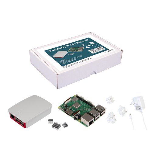 SIWA Raspberry PI3B+  Basic Kit PowerSupply, Case red/white & Cooling
