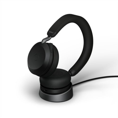 Jabra Evolve2 75 Link380c UC Stereo Stand  Black
Lieferumfang: Evolve2 75 headset Black UC, Link 380 BT adapter USB-C UC, 